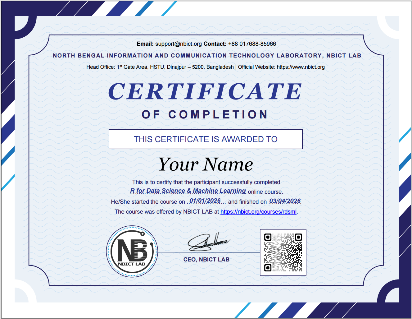 Earn a Certificate and Showcase Your Skills