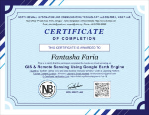 CERTIFICATE OF COMPLETION – FANTASHA FARIA